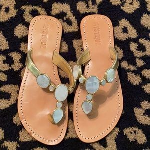 Mystique Mother of Pearl Sandals